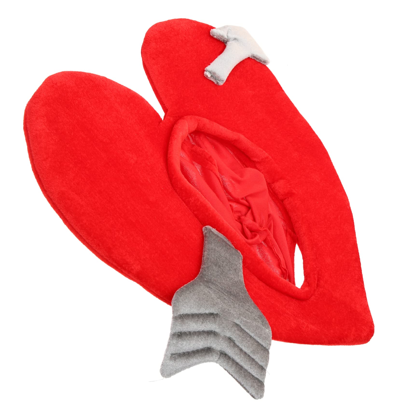 Abaodam 4piezas Sombrero De Corazón Divertido Para Parejas Accesorio Fotográfico De San Valentín Para Bodas y Fiestas Diseño Creativo y Ligero Para Fotos Grupales