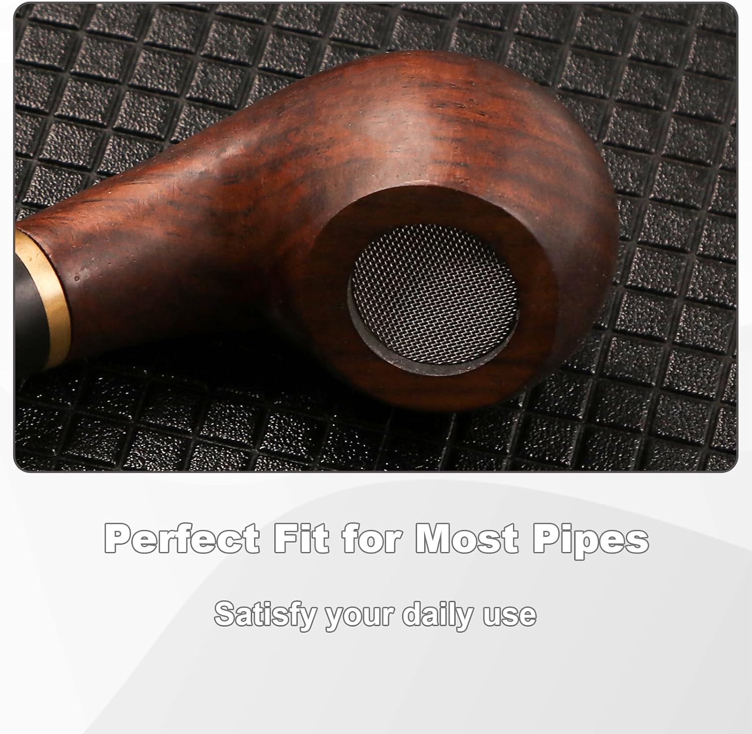100PCS 10mm/0.39in Stainless Steel Pipe Screens Filters, Tobacco Reusable Mesh Pipe Filters, Durable, Heat-Resistant Bowl Screens Universal Fit for Smoking Pipes, Easy to Clean