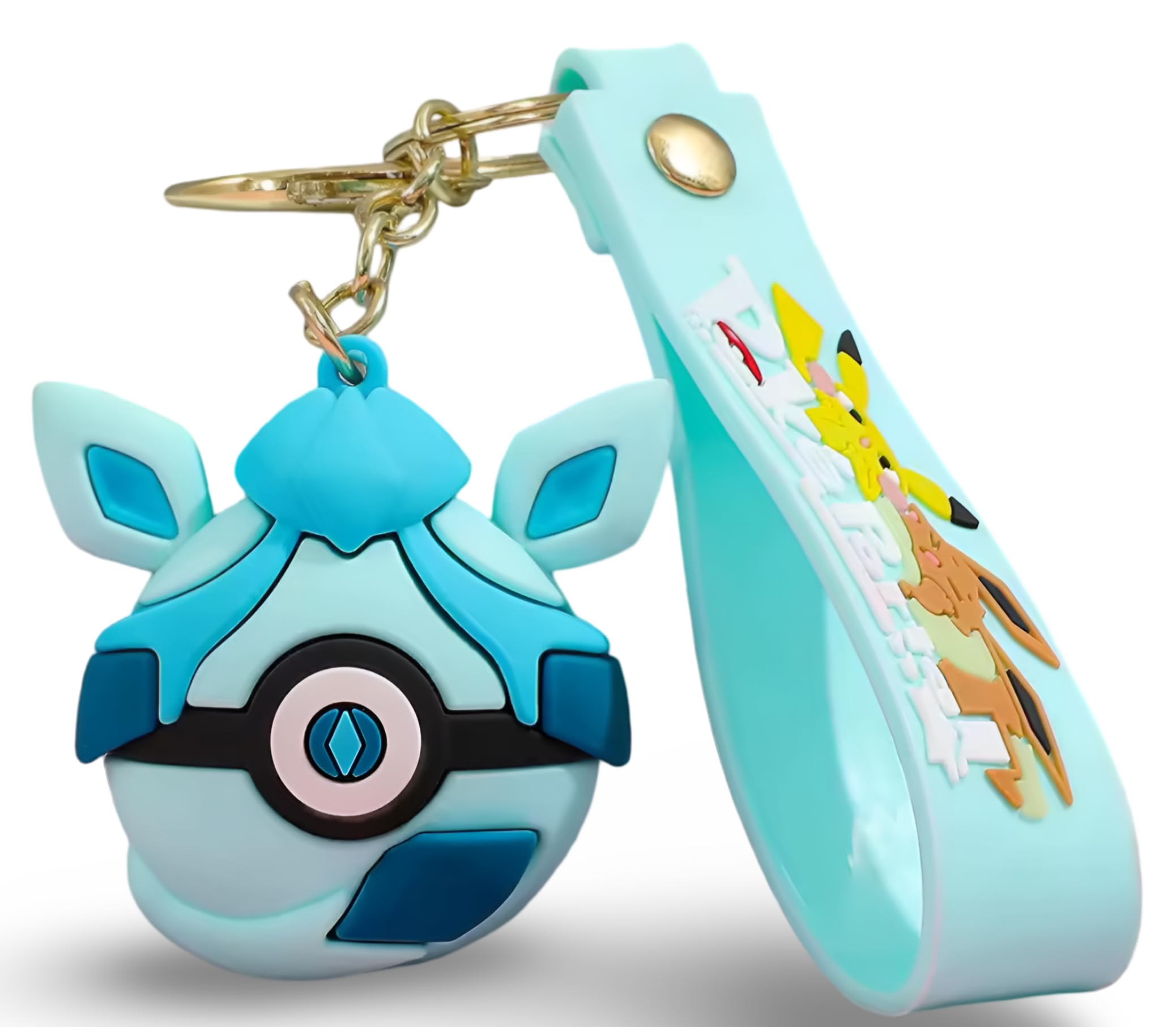 Pokemon | Pokeball Keyring/Bag Charm Figure | 15+ Years | Glaceon โ image 1