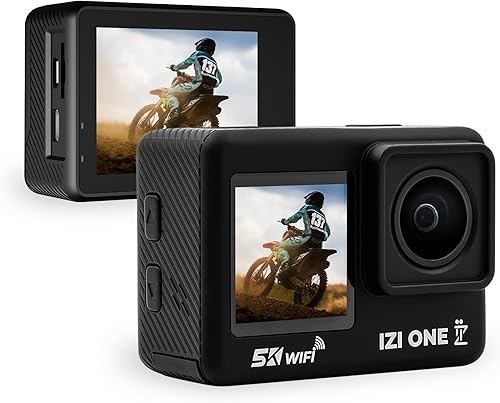 Cámara de acción 5k, nueva cámara de acción ONE+ 30FPS 48MP, pantalla táctil, EIS, estabilización de 6 ejes, impermeable de 110 pies, Vlog, FOV de