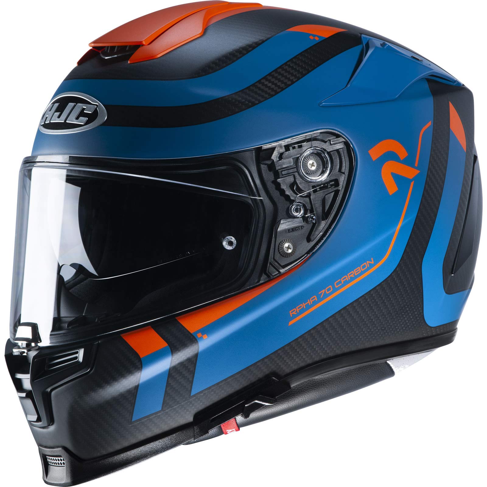 R70RCBOL - HJC RPHA 70 Carbon Reple Motorcycle Helmet L Blue Orange