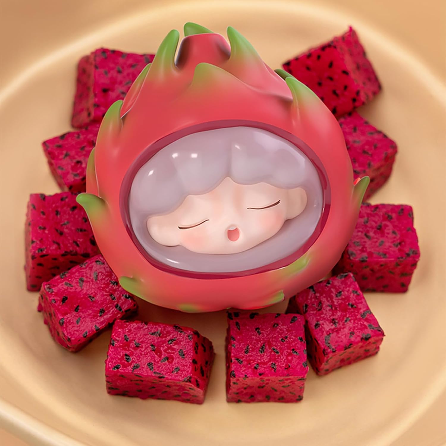 Blind Box Figures, 1PC Yumo Fruits Market Series Cute Mystery Box Figure, Collectible Kawaii PVC Figurine for Birthday Gifts