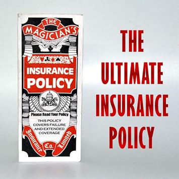 MilesMagic Magicians Insurance Policy Classical Stage Street Pocket Gimmick Real Cards Magic Trick