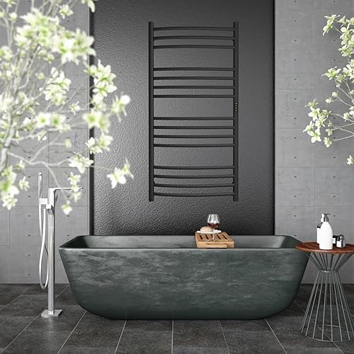 Miniatura 8 de ESOP Calentador de toallas inteligente WiFi con temporizador, 185 W, 15 barras curvas, toallero calentado, calentador de toallas calentado
