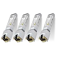 Vista 8 de Módulo ipoleX SFP+ a RJ45 de 10Gb, Soporta 1G/2.5G/5G/10GBase-T RJ45 Módulo SFP+, Compatible para Cisco SFP-10G-T, Ubiquiti UACC-CM-RJ45-MG