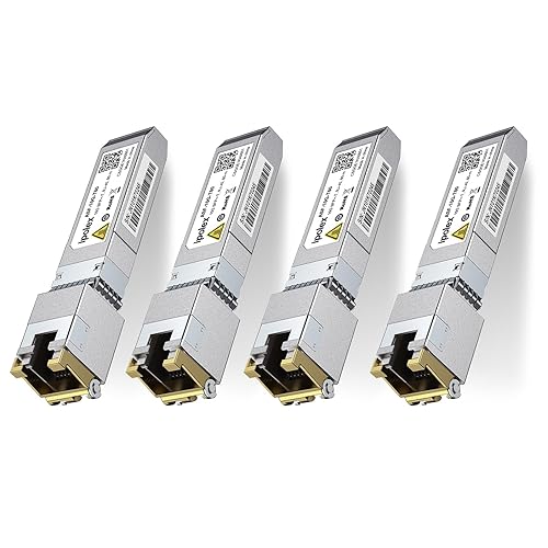 Miniatura 8 de Módulo ipoleX SFP+ a RJ45 de 10Gb, Soporta 1G/2.5G/5G/10GBase-T RJ45 Módulo SFP+, Compatible para Cisco SFP-10G-T, Ubiquiti UACC-CM-RJ45-MG