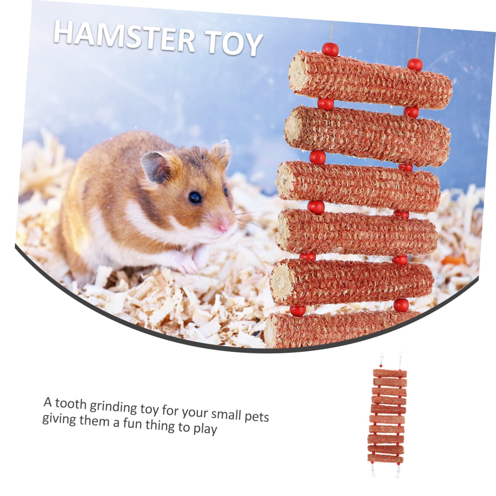 SUPVOX 3piezas Juguete De Masticación para Hámster y Chinchilla Puente De Maíz para Jugar y Esconderse Accesorio para Mascotas Pequeñas Suministros para Conejos y Roedores