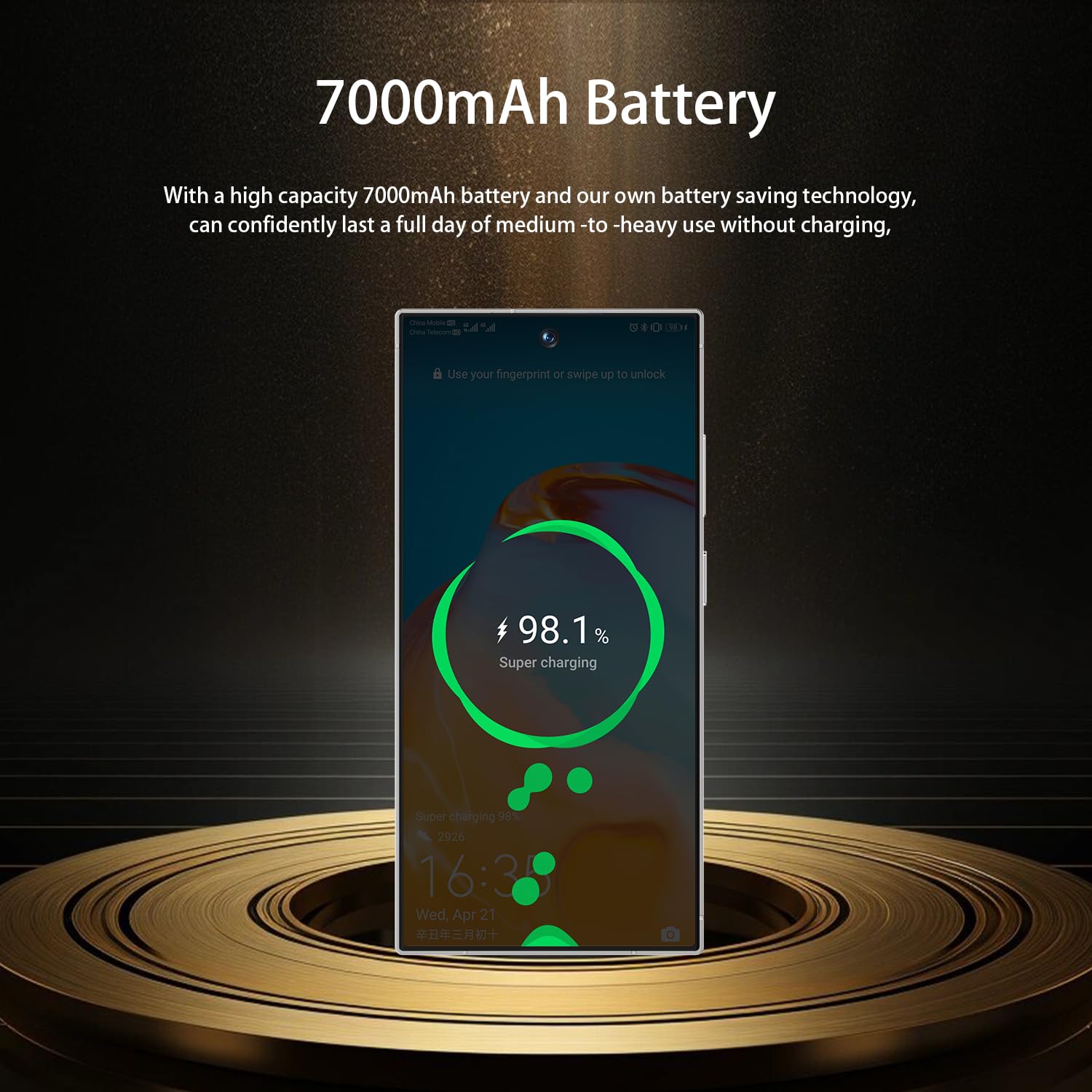 I26 Ultra Unlocked Cell Phone,12+512GB 5G Unlocked Phone, 6.99" HD Screen Smartphone Built in Pen Android 14 Battery 7000mAh, Dual SIM/Face ID/Fingerprint Lock/GPS (Black) - 4