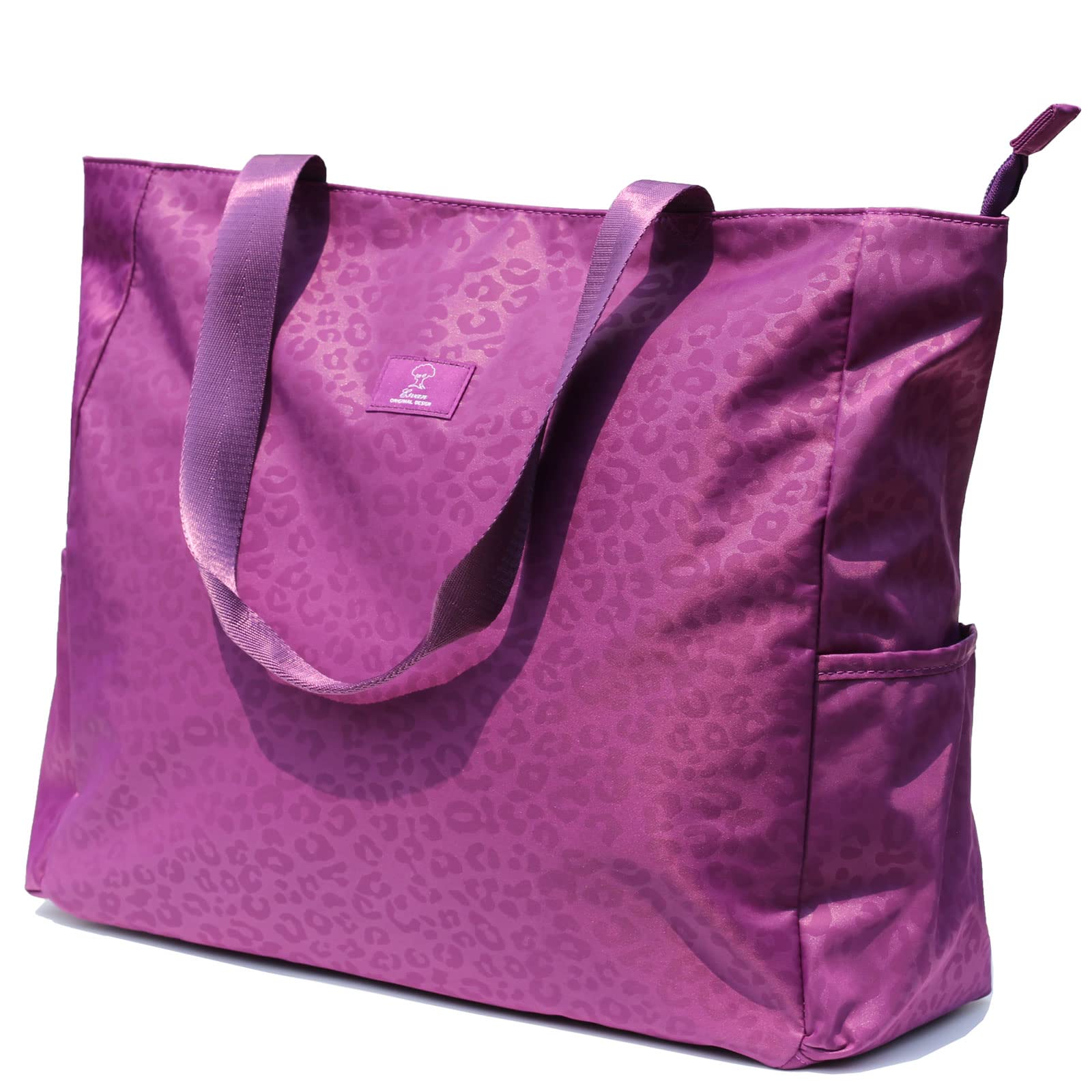 ESVAN LARGE BEACH BAG Water Resistant Lightweight 20 inch Women Oversize Tote Bag for Gym Beach Travel Pool Yoga Nurse A04