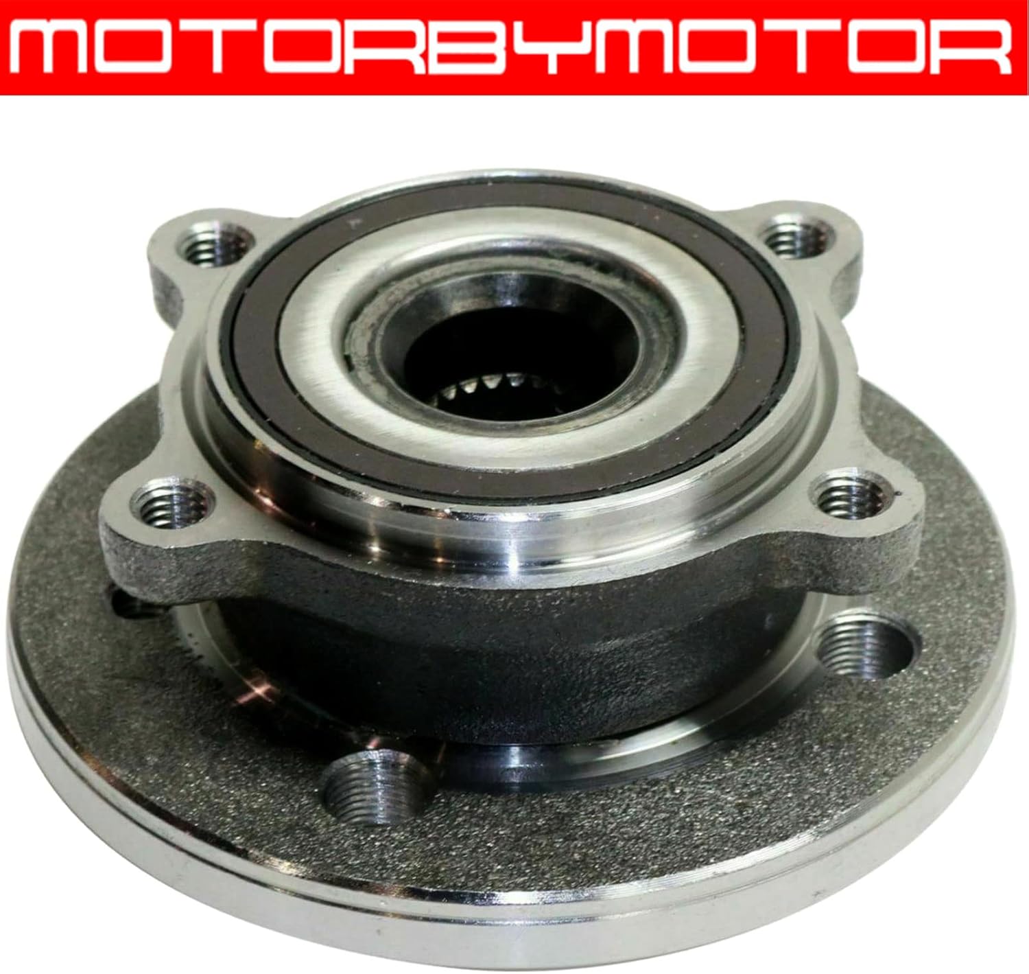 MotorbyMotor 513309 Front Wheel Bearing and Hub Assembly Fits for 2007-2015 Mini Cooper Wheel Hub & Bearing Assembly