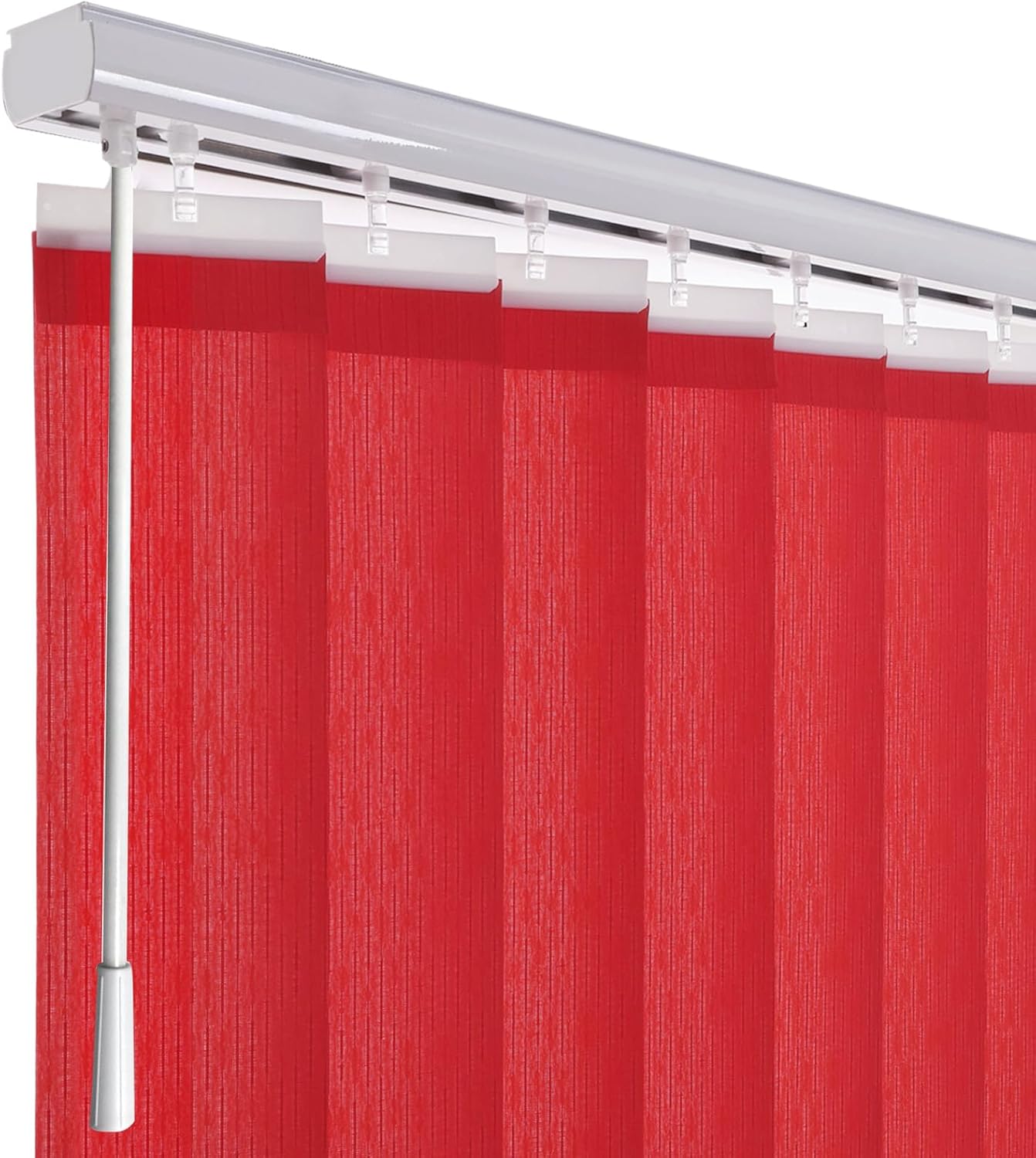 Cordless Vertical Blinds Window Shades, Customized Fabric Window Treatment, Light Filtering UV Protection Vertical Blinds for Sliding Glass Doors Patio Doors, Ivory White