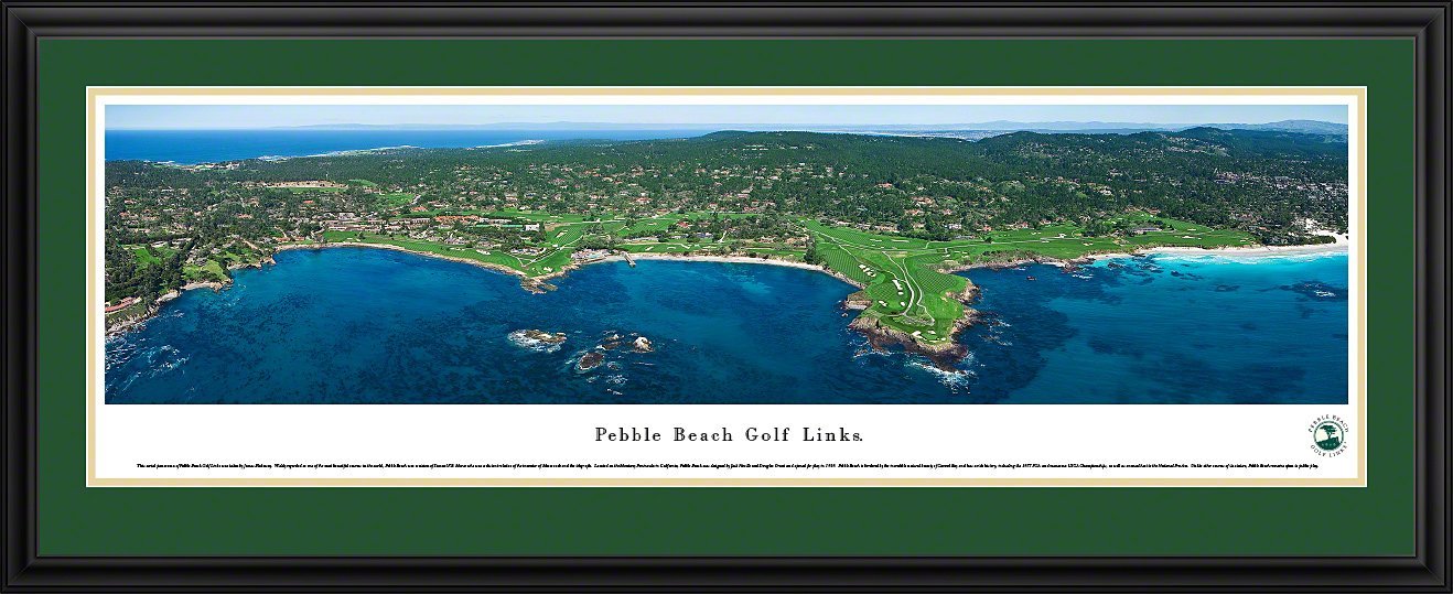 Pebble Beach Golf Links - Blakeway Panoramas Golf Posters