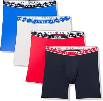 Tommy Hilfiger Mens Cotton Stretch 4-Pack Boxer Brief