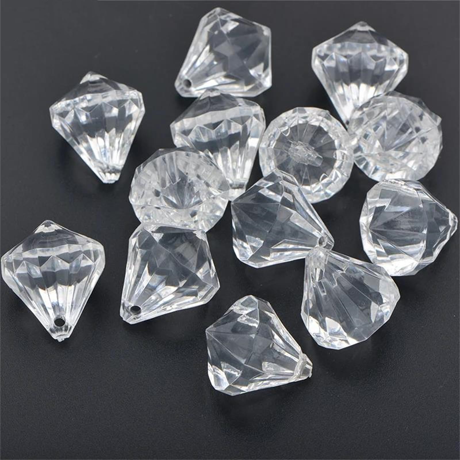 Vogrtcc 10 x 30 mm przezroczysta łezka płaskie plecy akrylowe przyszywane cyrkonie szycie kryształowe kamienie girlanda wiszące koraliki klejnoty do sukni ślubnej aplikacja