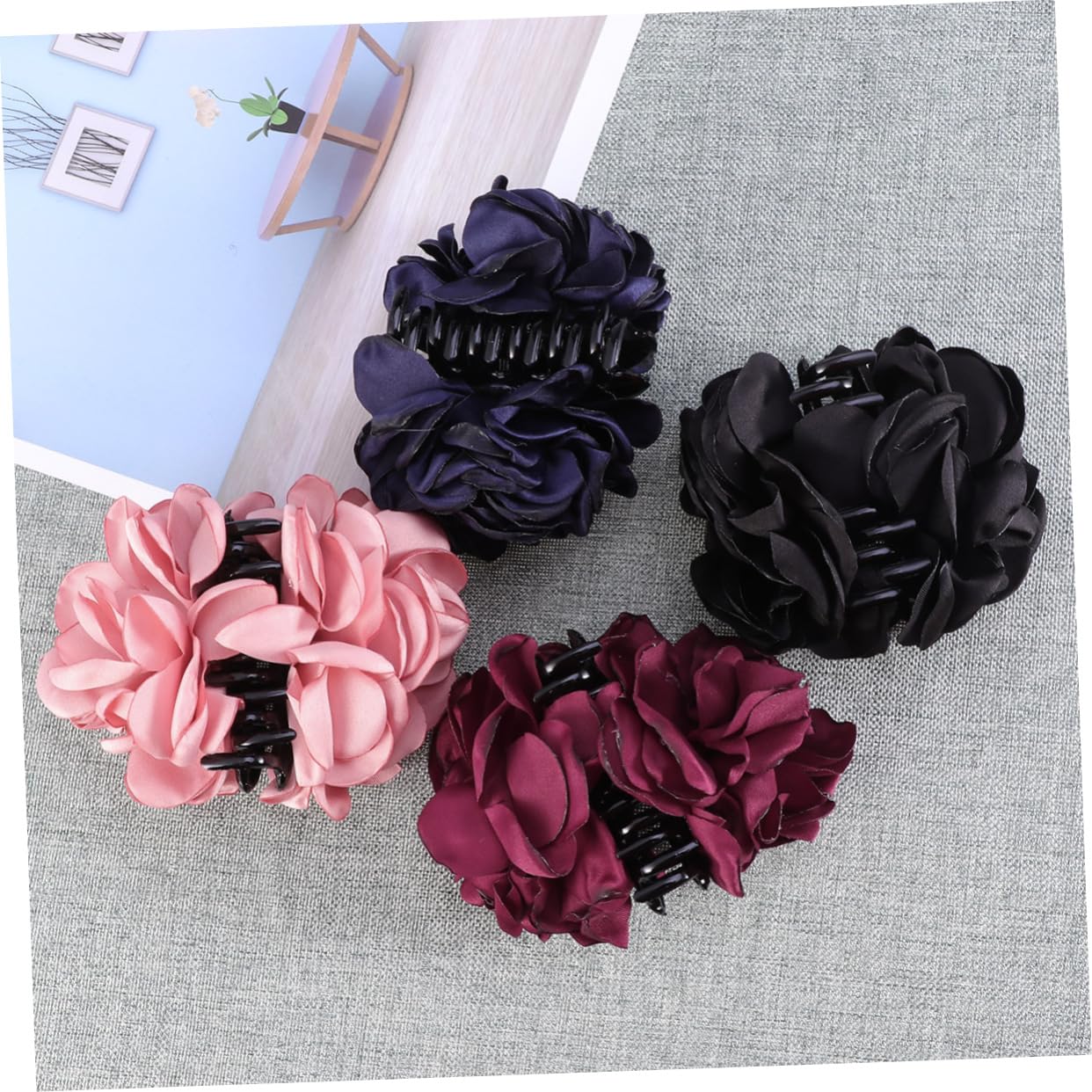GALPADA 8 Stk Frauenhaarkrallen Bananen-Haarspangen Haarspangen für Damen Haarspange für Frauen graceling Haarklammer Haarnadel Haarspangen für Frauen Rose Acryl Bananenclip Fräulein
