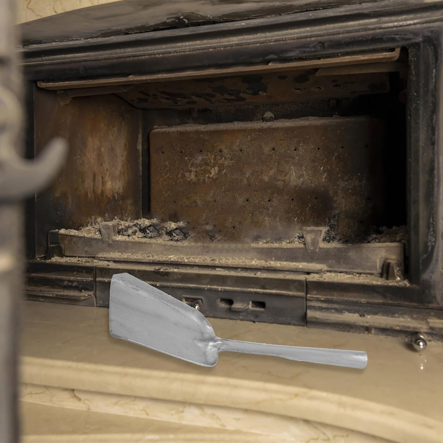 Stainless Steel Fireplace Shovel for Coal Dust and Fire Pits