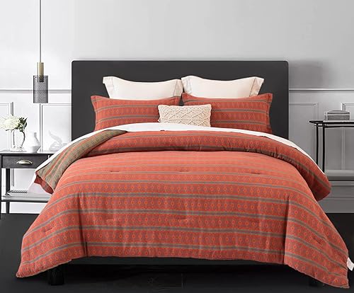 Miniatura 41 de SLEEPBELLA Juego de edredón de muselina de doble capa lavada de 100 % algodón, tamaño Queen, bohemio azul y amarillo, esponjoso, grueso, a cuadros