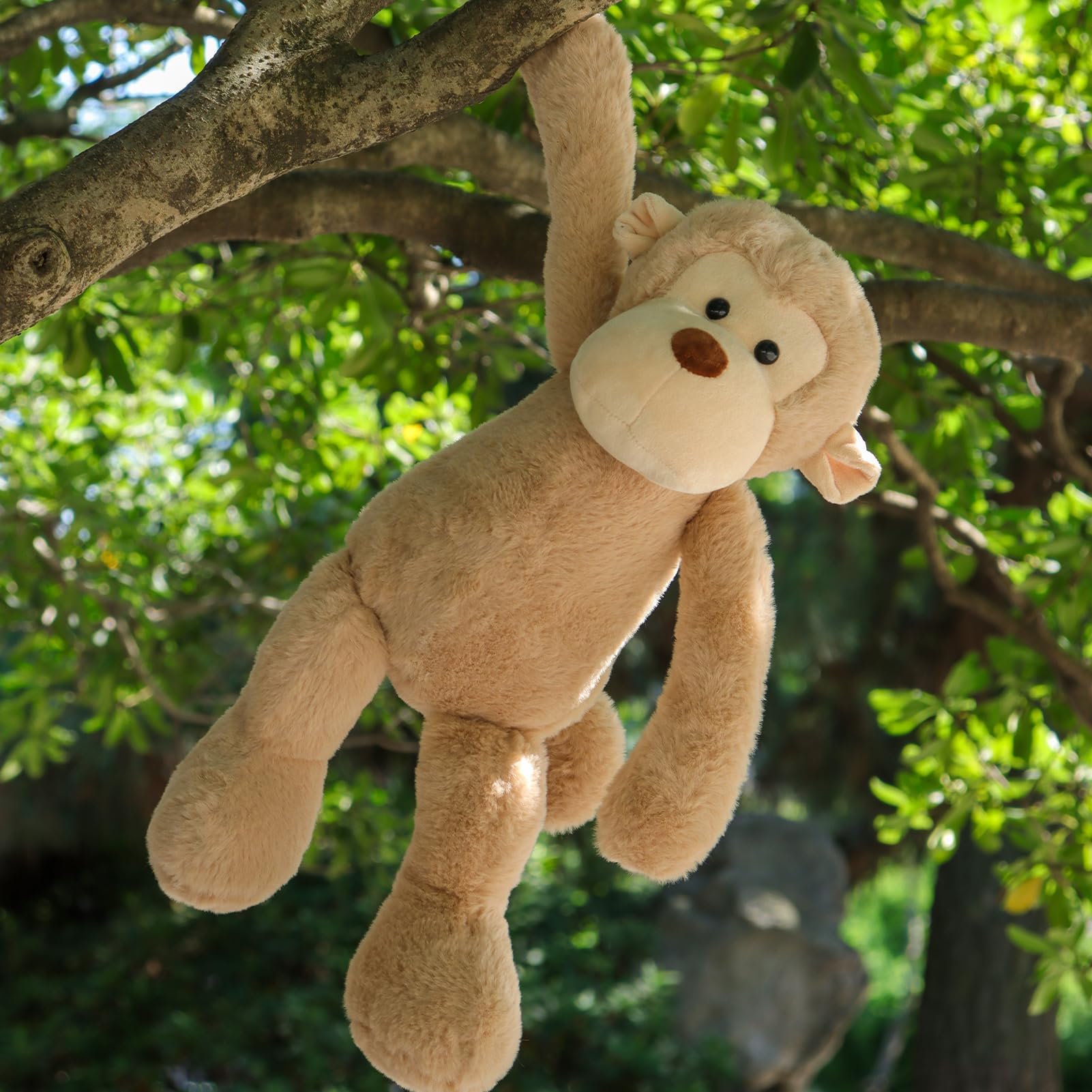 Apricot Lamb Peluche singe 30 cm - Jouet en peluche pour enfants et bébés - Peluche moelleuse pour jouer, cadeau et câliner - Doudou confortable - Singe en velours côtelé
