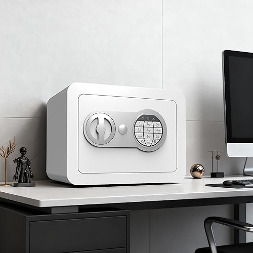 Miniatura 7 de Pequeñas cajas fuertes para el hogar, caja fuerte pequeña con ranura para monedas, cajas fuertes personales para dinero, documentos en efectivo,