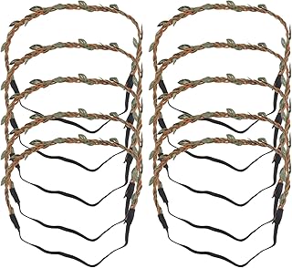 Beaupretty 10pcs DIY Flower Headpieces Leaf Wreath Rattan Crown Halo Wre...