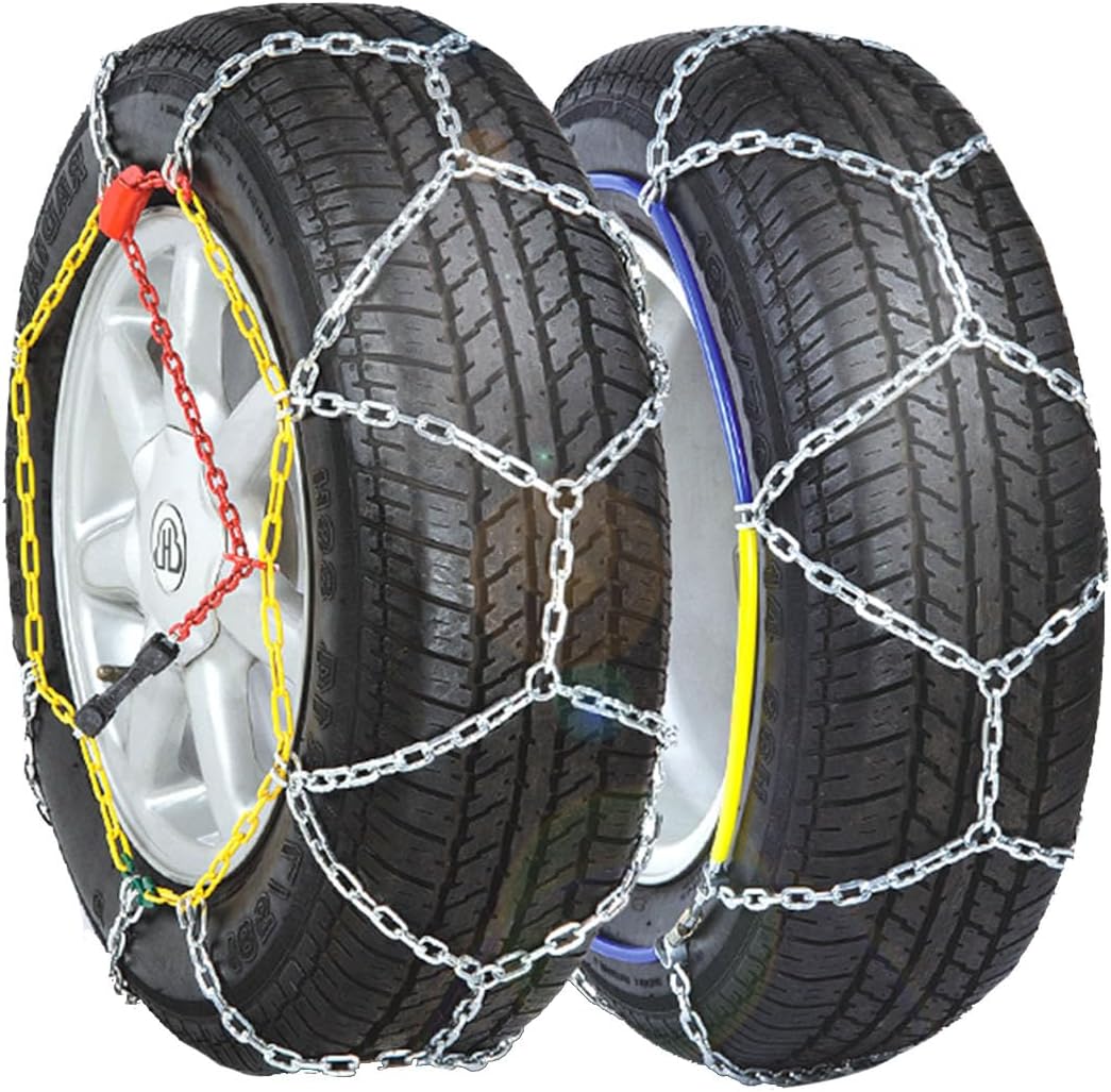 Snow Tire Chains Security Snow Chains for Cars Passenger SUV Trucks Pickups,Snow Chains 2 Pcs 195-15