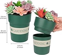 Vista 16 de Maceta con compartimento oculto seguro y secreto, ocultador de llaves secretas, oculta una caja fuerte secreta para llaves (negro 2)