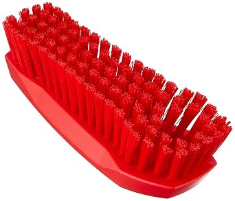 Vikan 38904 Brush,Scrub,Stiff,8,PP/PBT,Red
