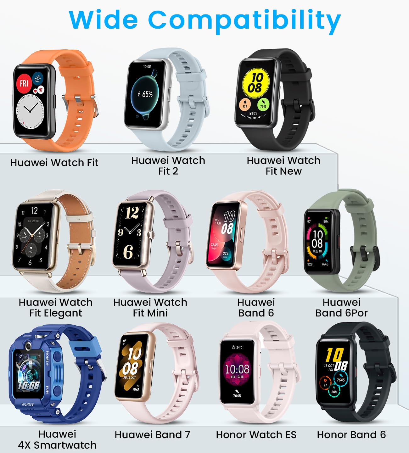 Зарядный кабель совместимый с Huawei Watch Fit 1 2 3 New Mini Elegant Huawei Band 9 8 7 6 6 Pro Huawei 4X Honor Band 6 7 9 Watch ES. Магнитный зарядный кабель USB-3 3 фута