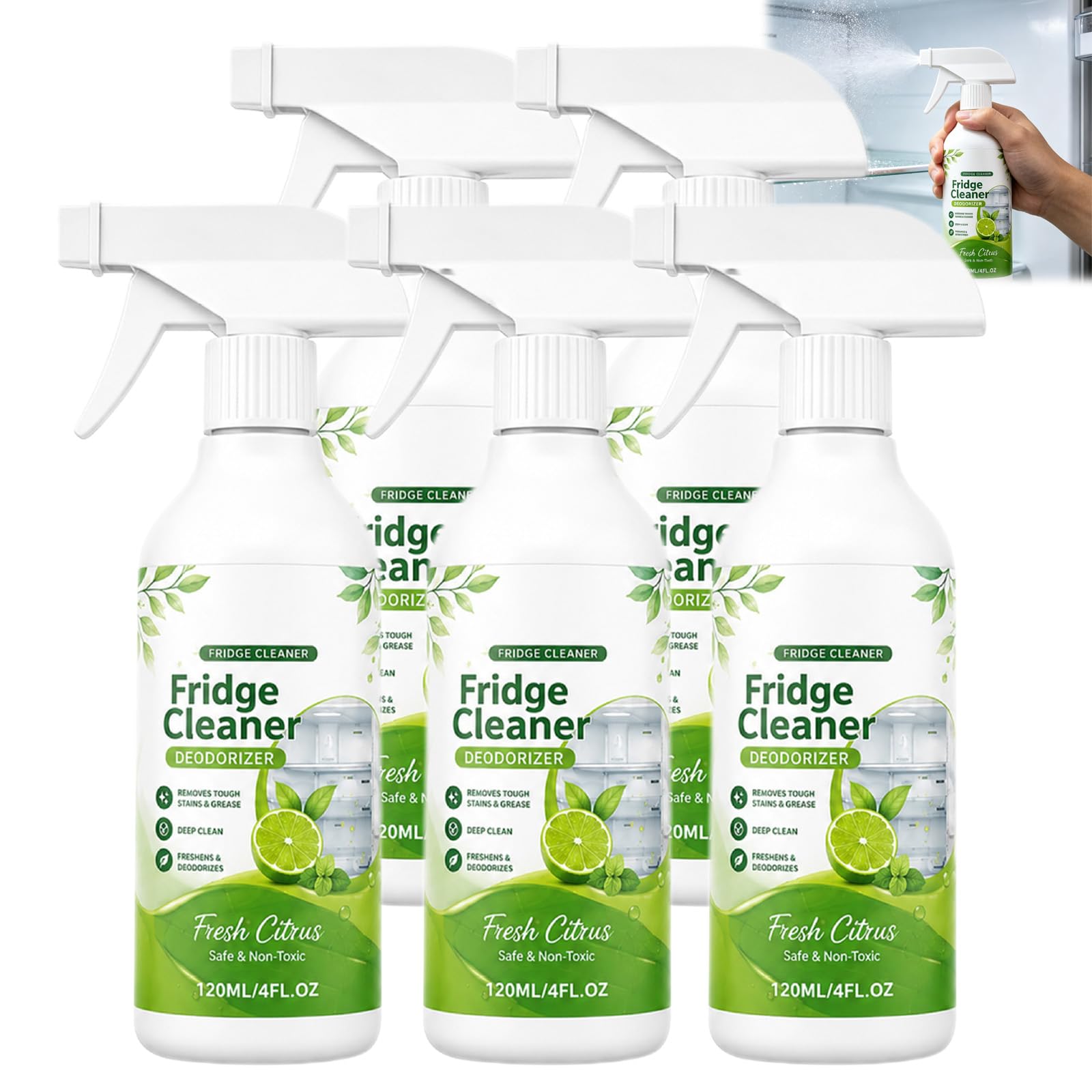 Spray per la pulizia profonda del frigorifero, 120ml. (5PCS)