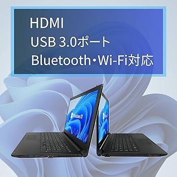 東芝 - 2015年薄型ノートパソコン⭐️Bluetoothイヤフォン使えます Amazon.co.jp: 【整備済み品】東 芝 ノートPC B65 /15.6型/10