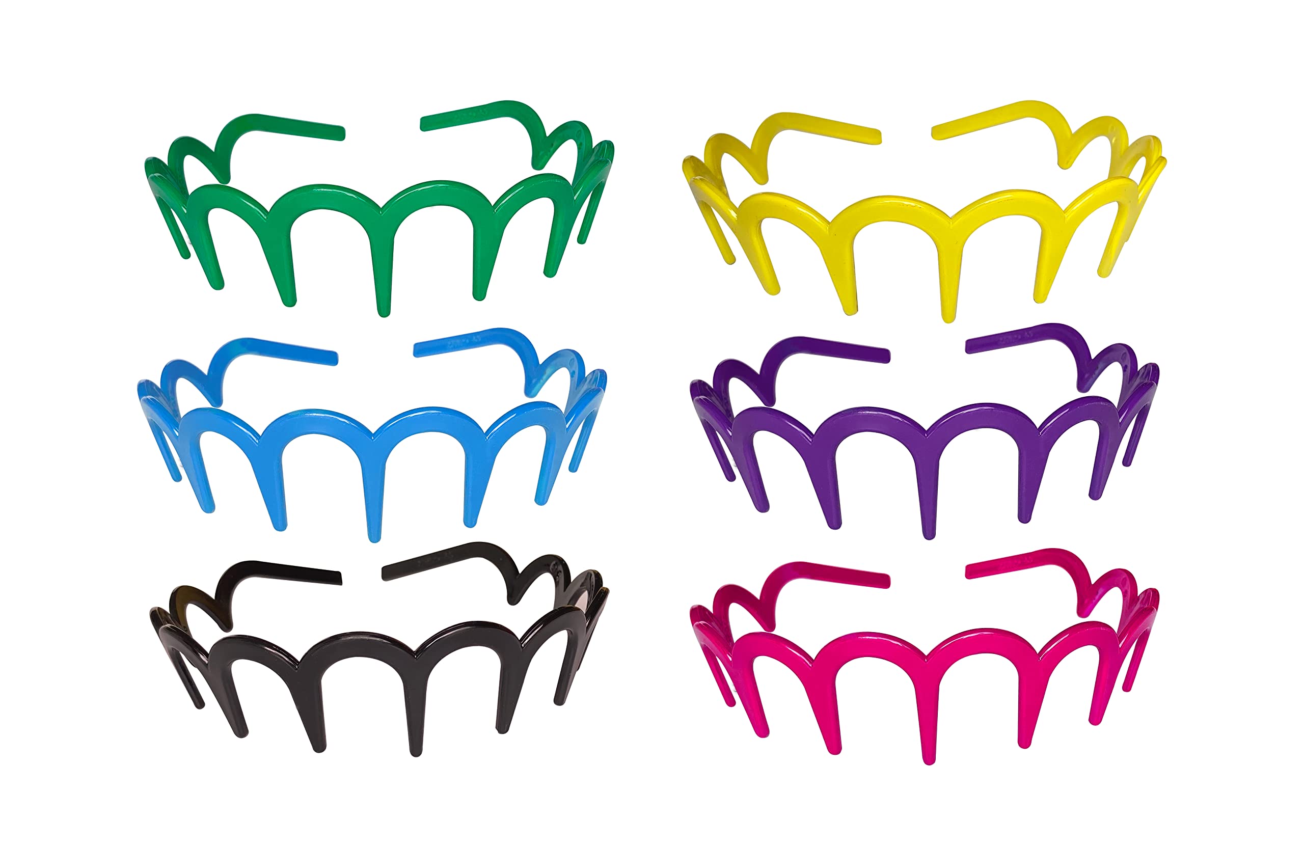 ANNACREATIONS Korean Fashion Style Premium Plastic Wavy Hair Bands Headband Teeth Comb Finished Multicolor Band Hair Accessory For Girls Women (Pack Of 6) (B09N1D9WSL) Amazon Price History, Amazon Price Tracker