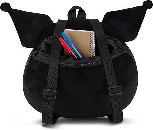 Miniatura 7 de SANRIO Hello Kitty Squishee Mochila de almohada - Hello Kitty, My Melody, Kuromi - Mochila de almohada súper suave Squishee Cloud, Negro -, Mochilas