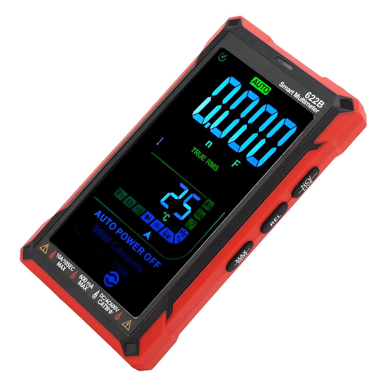 Digital Multimeter Automatic Digital Multimeter, Tester Non Burning Tester DC AC Voltmeter Ohm Volt Amp Test Meter and Continuity Test Diode Voltage