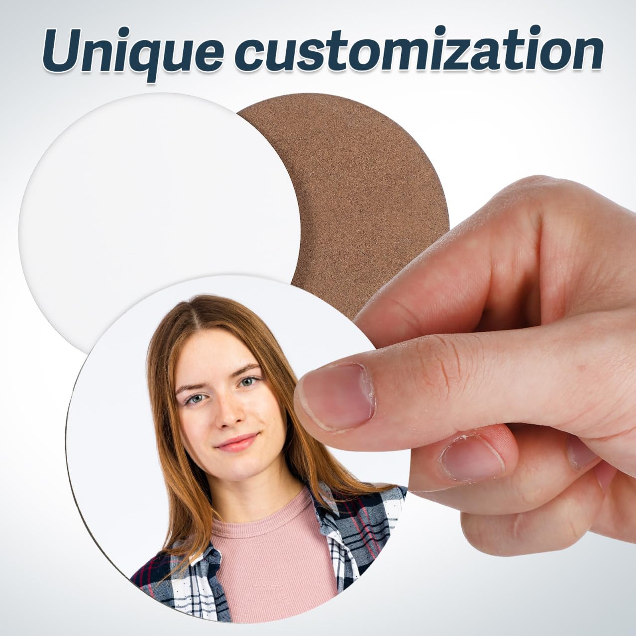 Personalisierte Anstecknadeln Weiße Bastel Sublimationsrohlinge