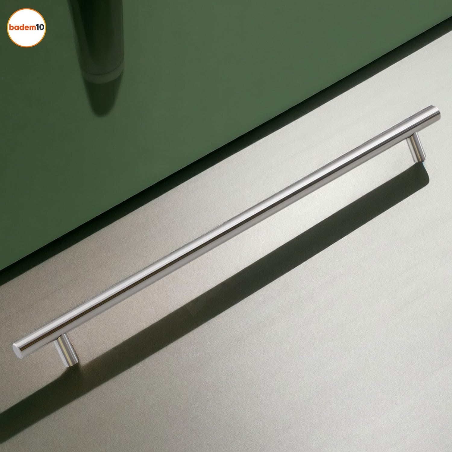 Rosemary 10 Adet İnox Metal Kulp (320 MM-32 CM) Mobilya Mutfak Çekmece Dolabı Kulpu Kulbu Kulpları