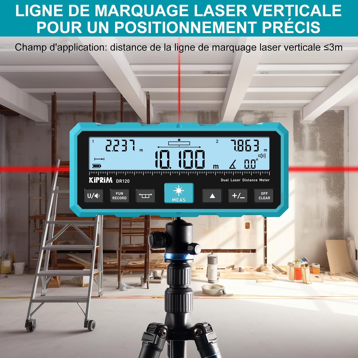 Télémétre Laser Double Kiprim LDE