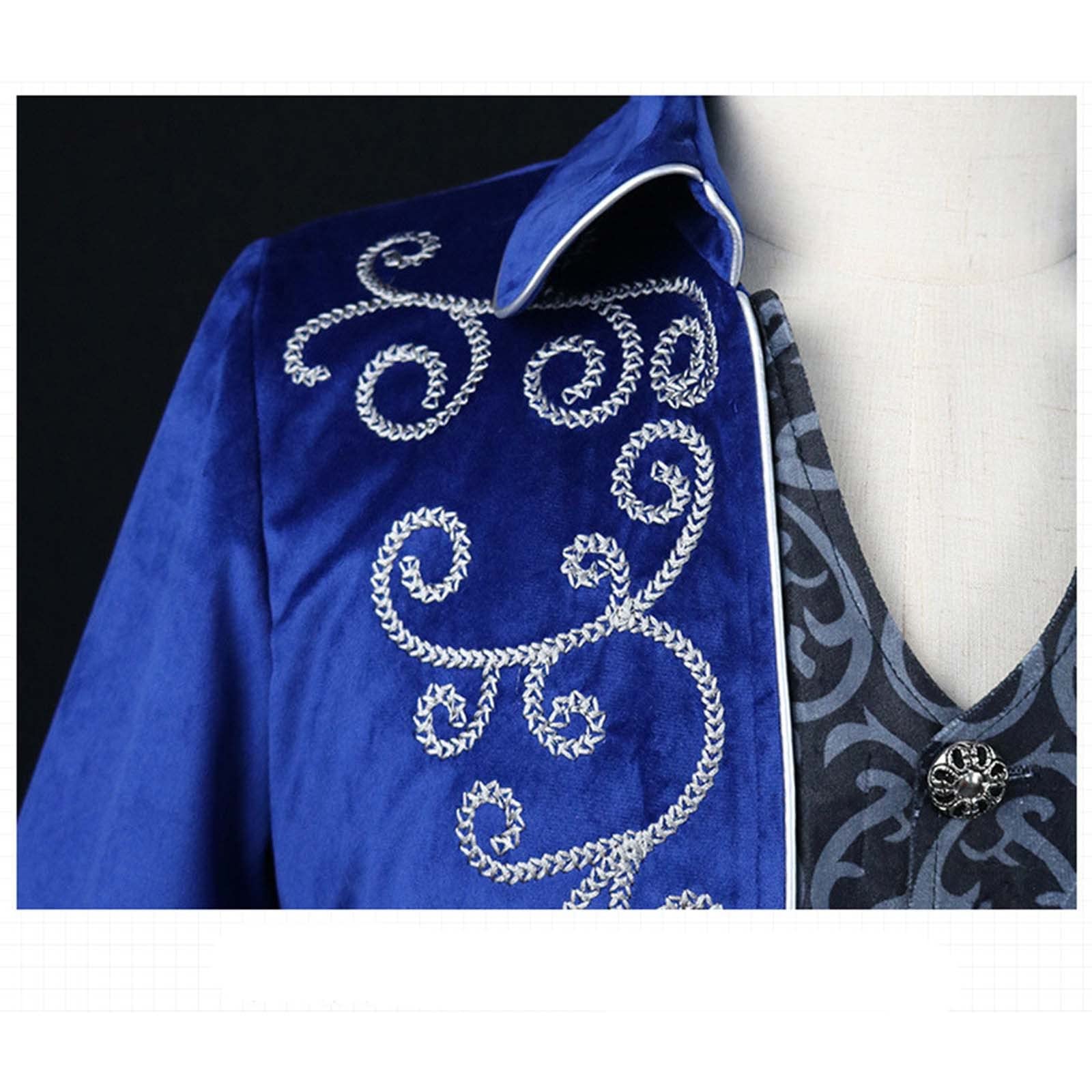 Herren Retro Renaissance Kleidung, Steampunk Kostüm Herren, Mittelalter Kleidung Herren Frack Jacke Steampunk Mantel Gothic Vikings Gehrock Smoking Herren Karnevalskostüme Herren