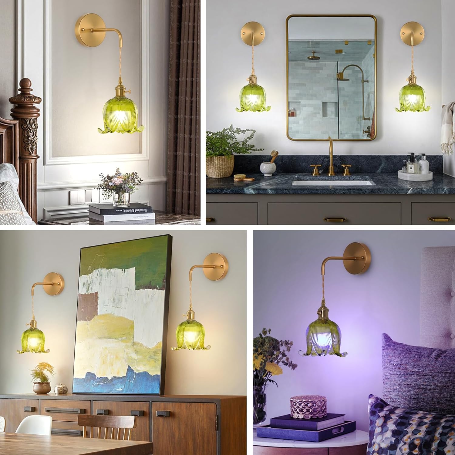 Battery Operated Wall Sconce Set of 2,Adjustable Chain Retro Gold Wall Mounted Light,Rechargeable Wall Light with Remote, Wireless Indoor Wall Lamp for Living Room Bedroom