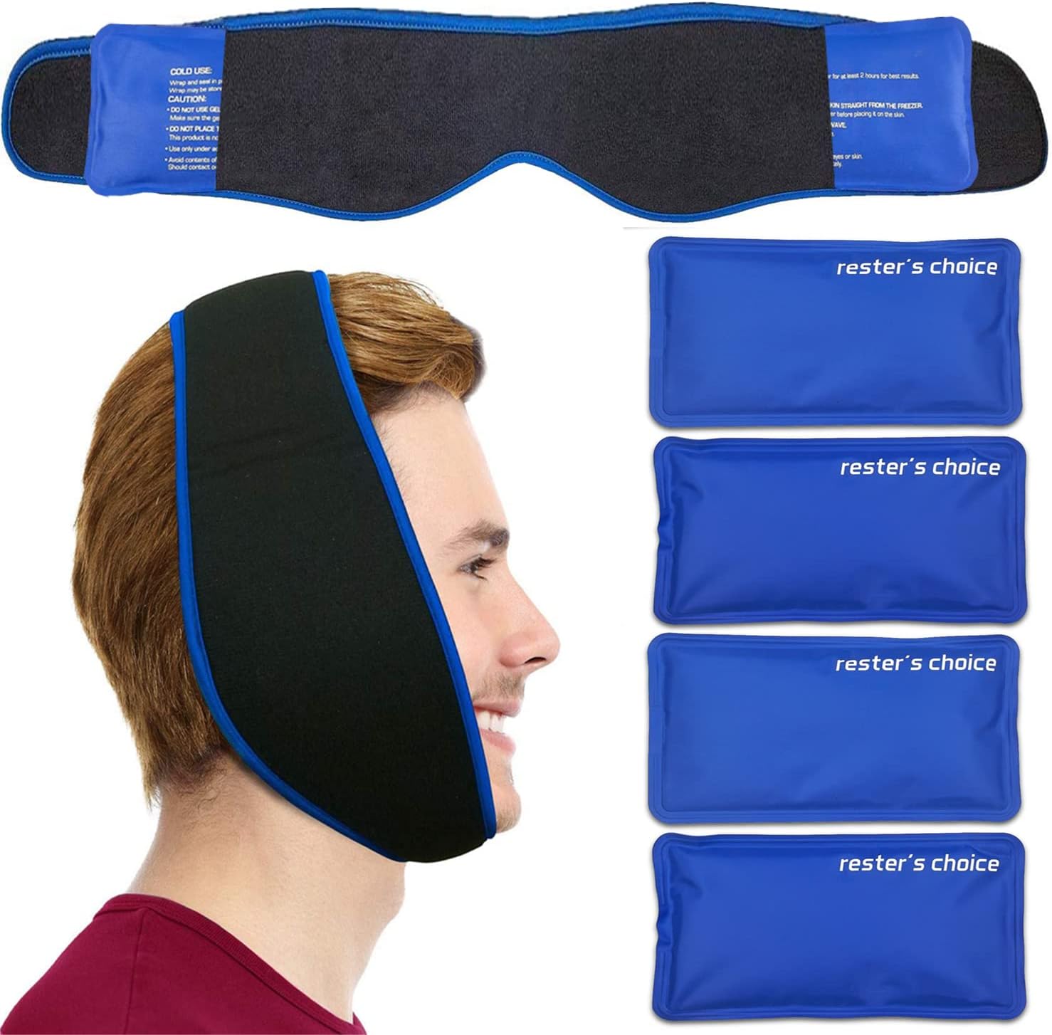 Face Ice Pack Use as Wisdom Teeth Ice Pack, TMJ Relief