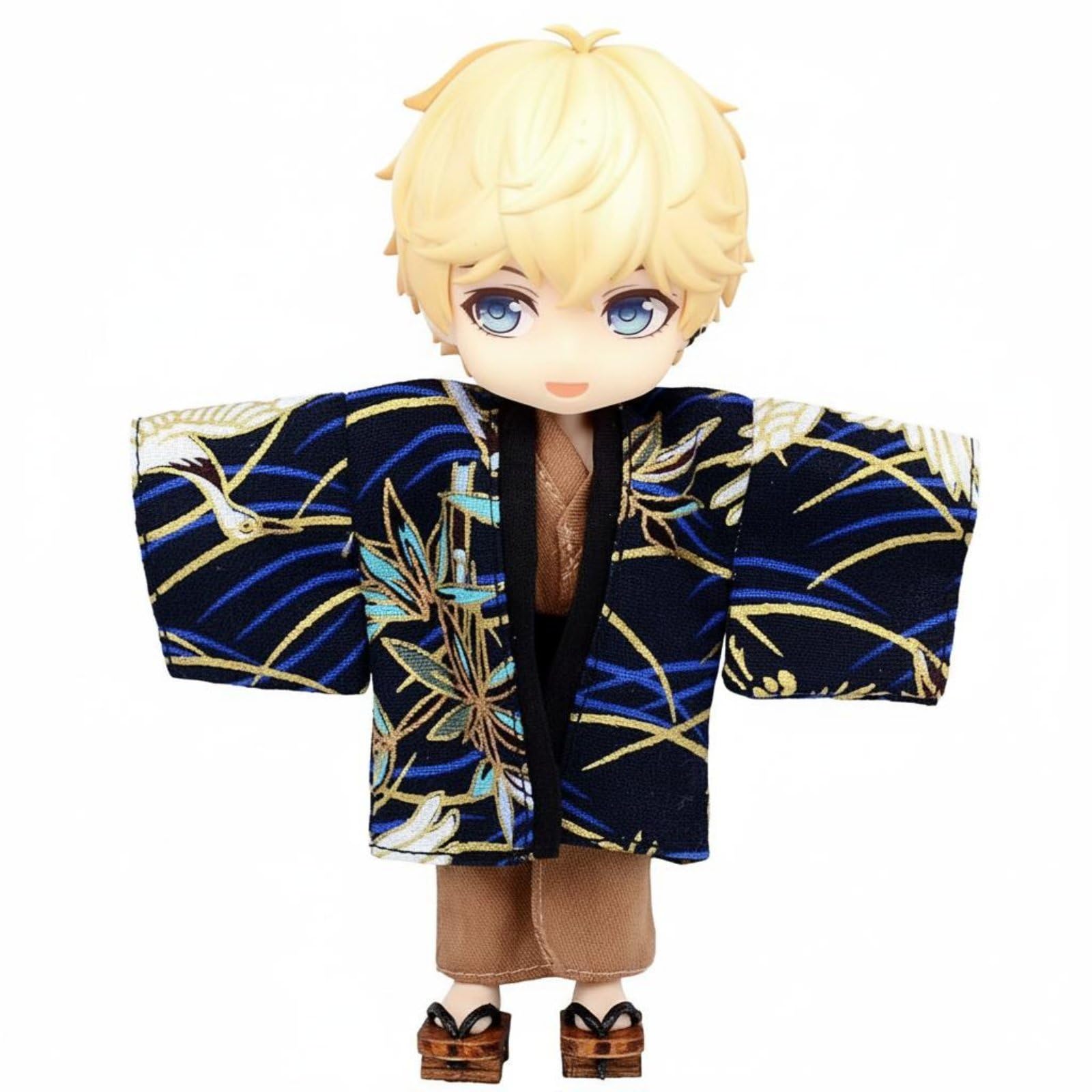 predolo OB11 Doll Clothes Traditional Pattern 1/12 BJD Kimono Cute Aesthetic Doll Kimono Set , Maple Leaf