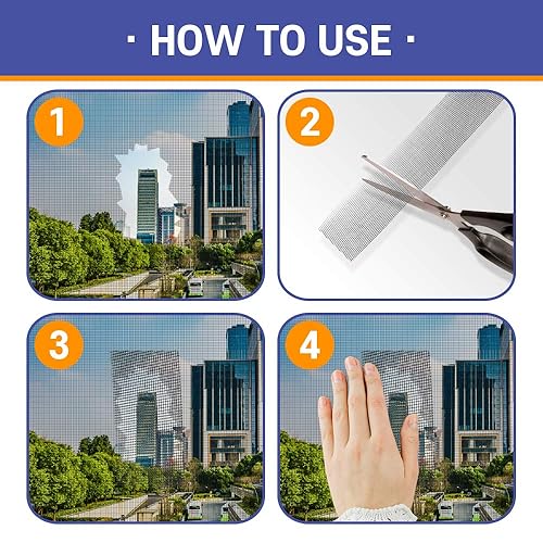 Miniatura 2 de HA SHI Kit de reparación de pantalla para ventanas o puertas (2 pulgadas x 6.5 pies, negro) Cinta adhesiva fuerte de 3 capas, fabricado en Corea,