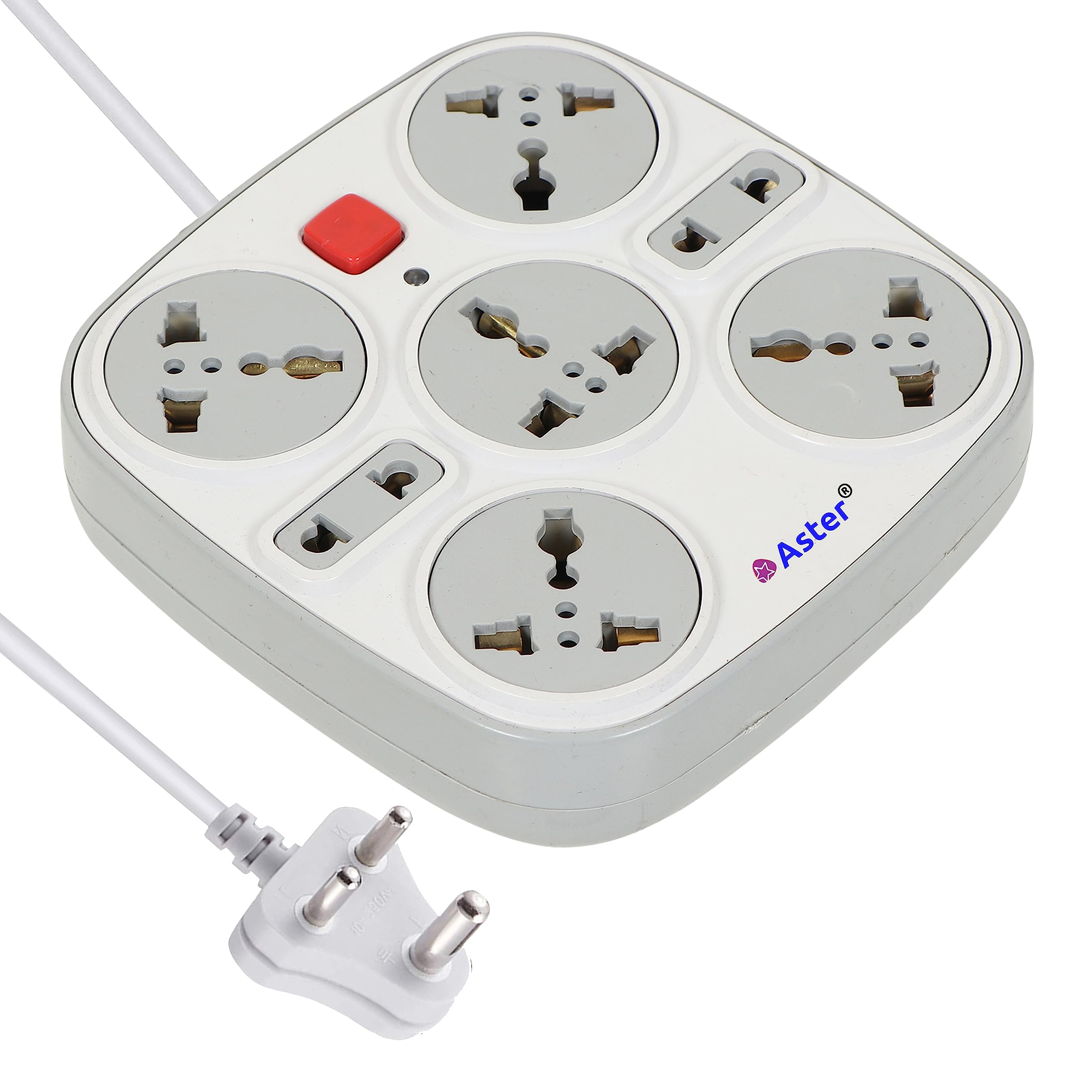 Aster 7 Sockets Universal Multi Plug Extension Board/Power Adapter with 2.5 Meter Heavy Duty Cord (EXOO5) (B0BD584LNL) Amazon Price History, Amazon Price Tracker