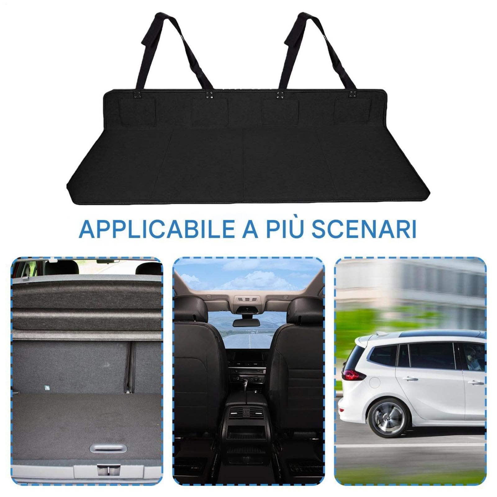 Generico Piattaforme Per Campeggio In Auto Tappetino Estensione Antiscivolo | Materasso Auto Per Sedile Posteriore Per Picnic Spiaggia Campeggio Outdoor SUV Viaggio Riposo Gambe Ani