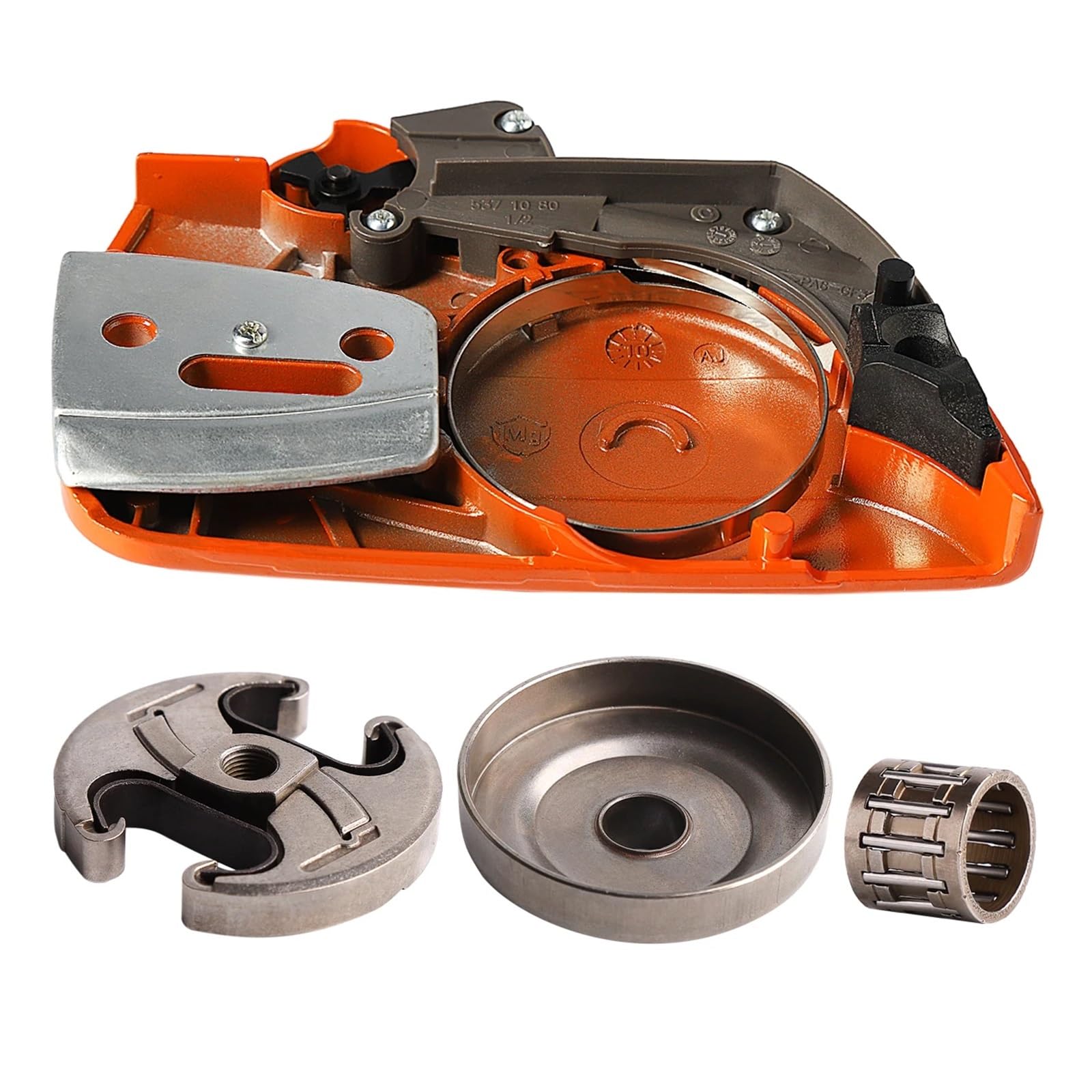 Tapa Lateral del Embrague del Freno de Cadena de Motosierra y Tambor de Embrague de 7 Dientes de 0,325" for motosierras 340, 345 y 350, con rodamiento de Agujas.