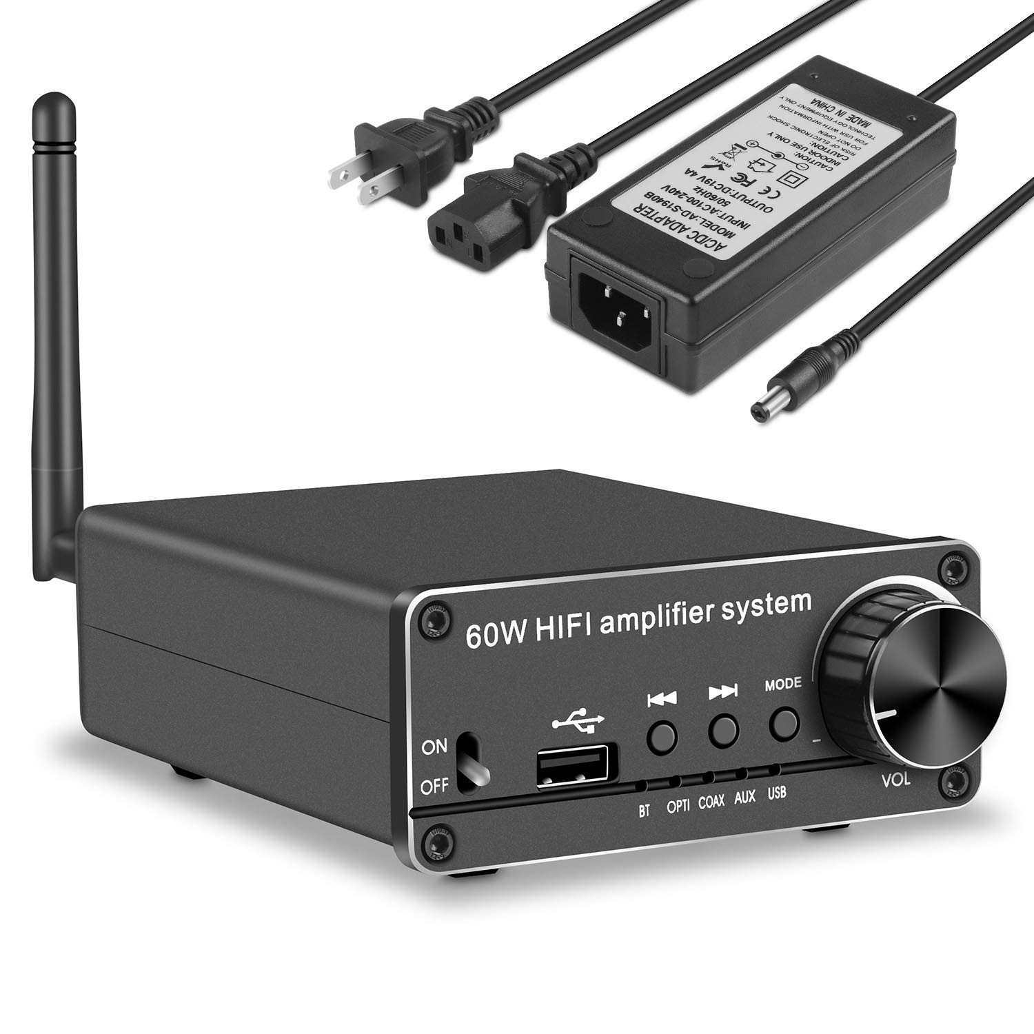 Buy Bluetooth 5.0 Stereo Audio Amplifier 192KHz DAC Digital to Analog