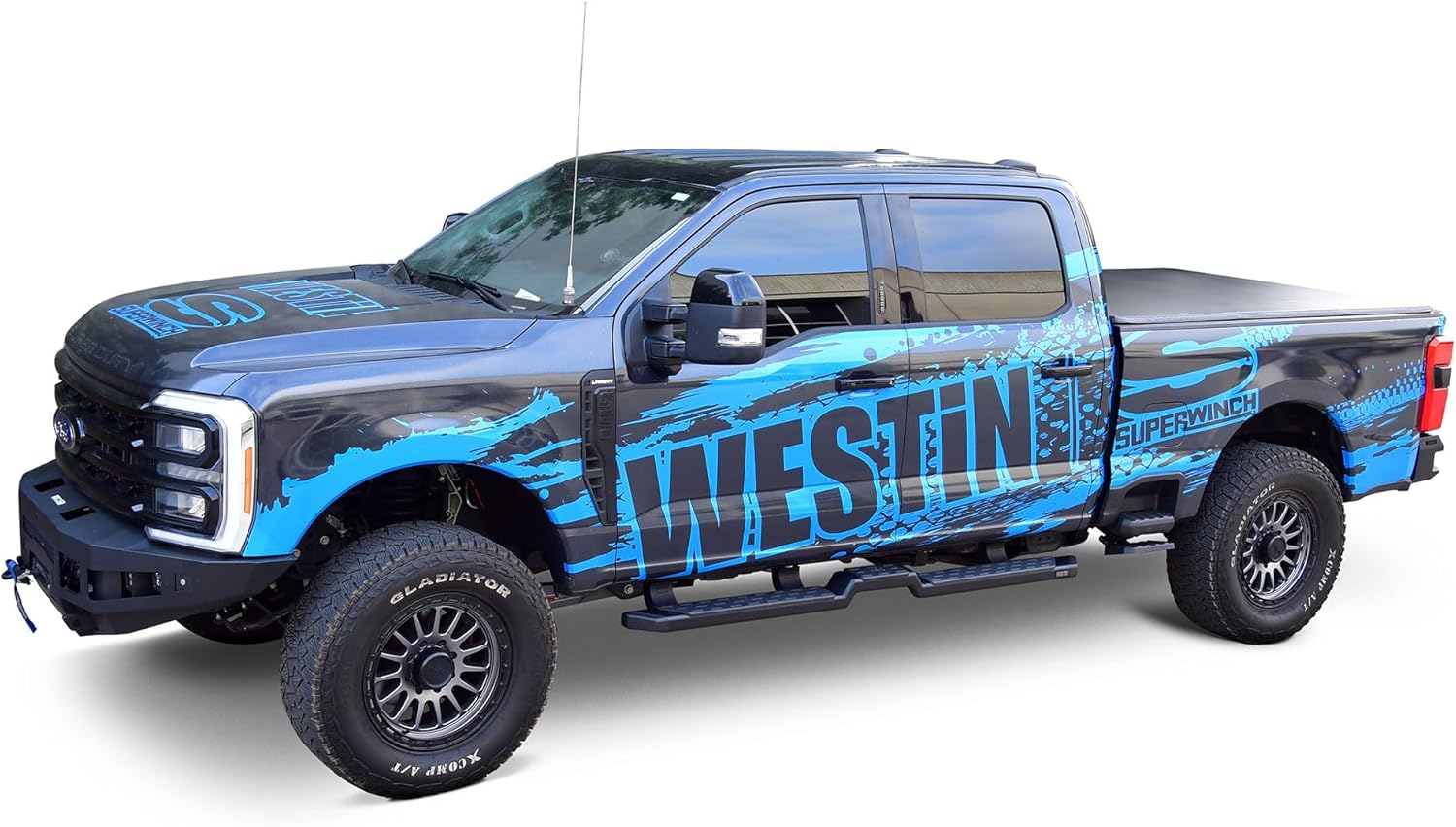 Westin 55-32375 HDX Running Boards fits 2015-2026 F-150 2022-2026 F-150 Lightning 2017-2026 F-250 F-350 F-450 F-550 Crew Cab Textured Black Pair