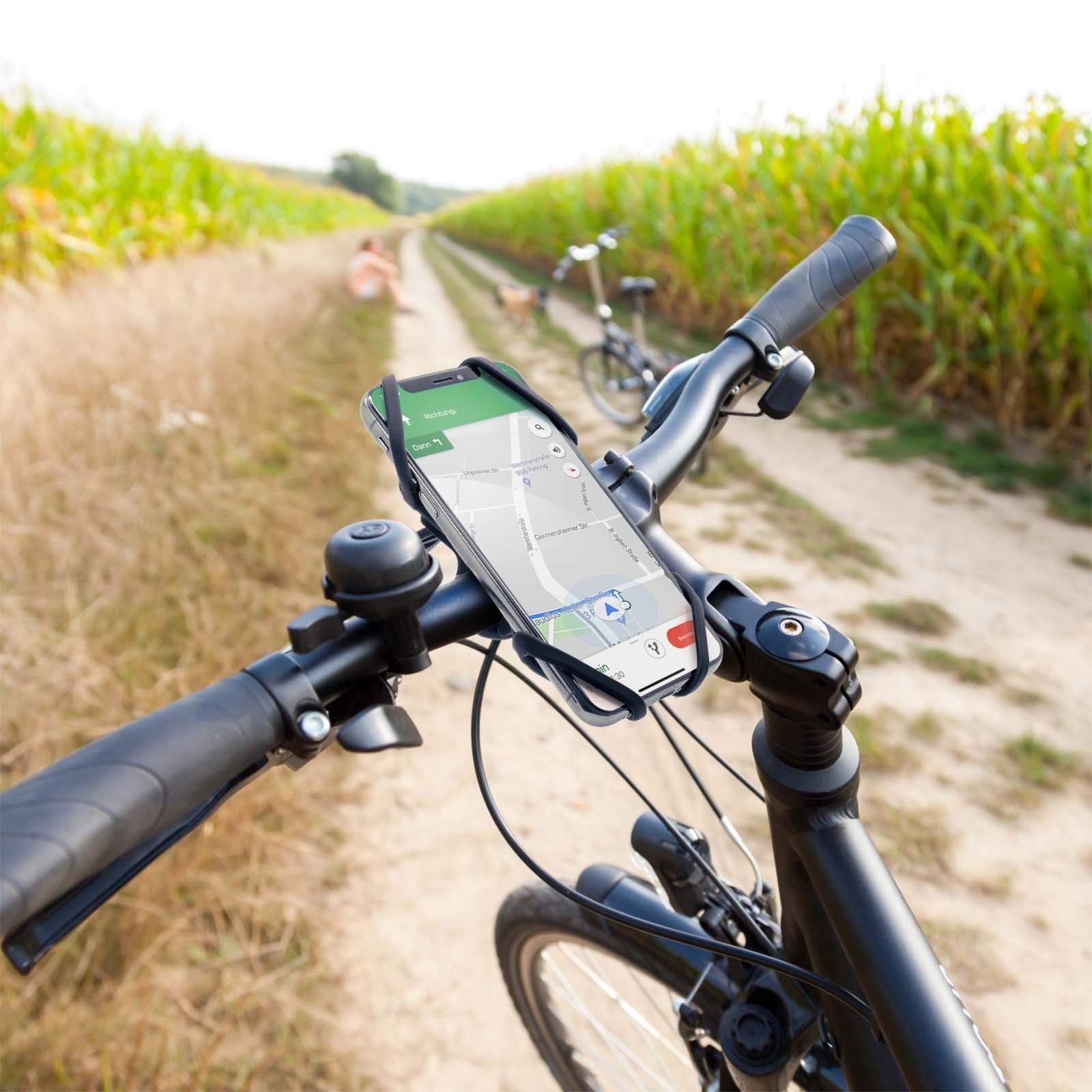 Mobilefox Fahrrad Lenker Handy Smartphone Halterung Halter Bike passend für Samsung Galaxy S20 S10 S10+ S10e S9 S8 S7 S6 S5 S4 Note A3 A5 A6 A7 J1 J3 J5 J7