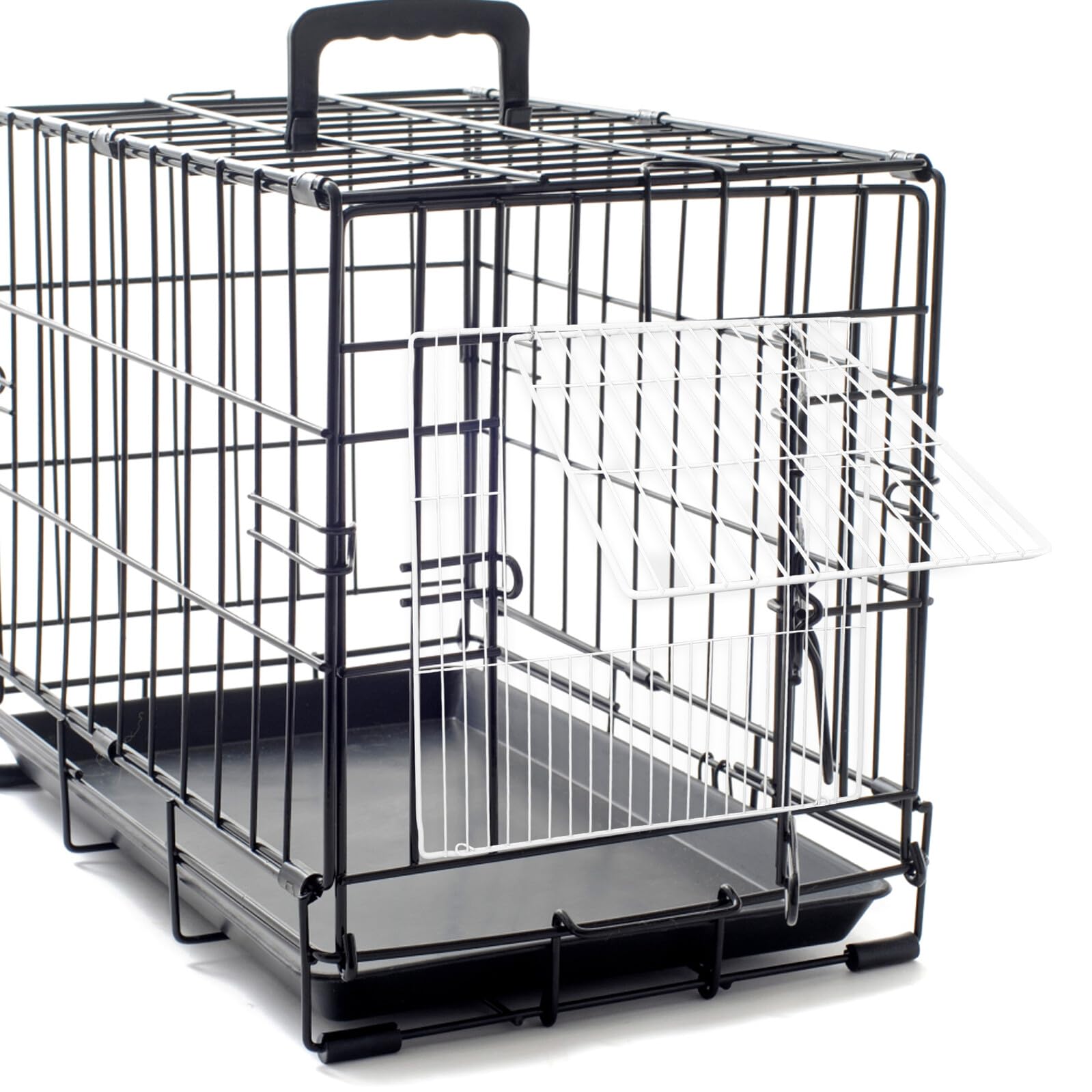 Ciieeo Porte de Cage Multifonctionnelle pour Animaux de Compagnie à Monter Soi-Même 35X35 CM en Fil de Fer Blanc Adaptée pour Chiens Chats Lapins et Petits Animaux pour Enclos et