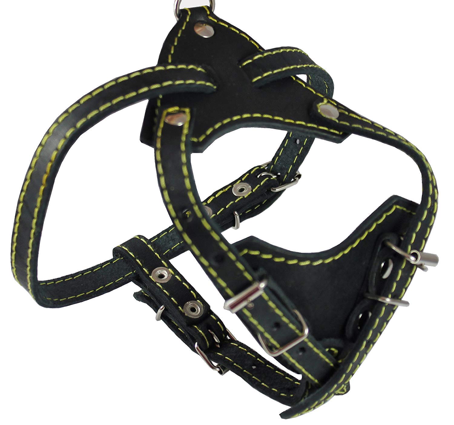 牛皮革ハーネス Amazon.co.jp: 本革犬用ハーネス M~L 25インチ~32インチ