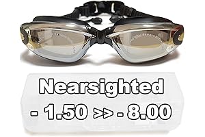 Anti-Fog Prescription Swimming Goggles for Adult Men